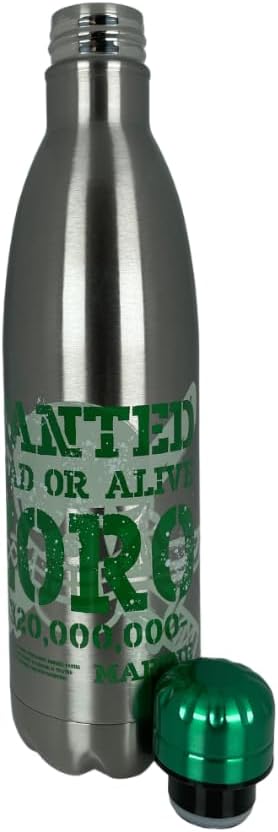 Botella Metálica de Acero Inoxidable - One Piece Zoro 750ml